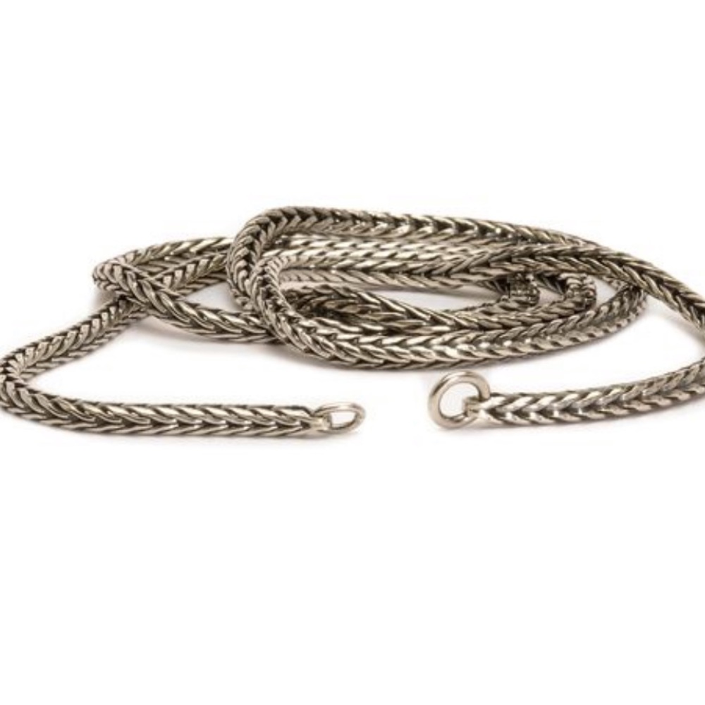Trollbeads Sterling Silver 17.7 In Foxtail Chain